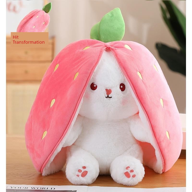 Soothing Transformation Bunny Girl Pillow Stuffed Toy – Plush PP Cotton Rabbit Doll for All Ages - Premium toy from Lizard Vigilante - Just $16.88! Shop now at Lizard Vigilante