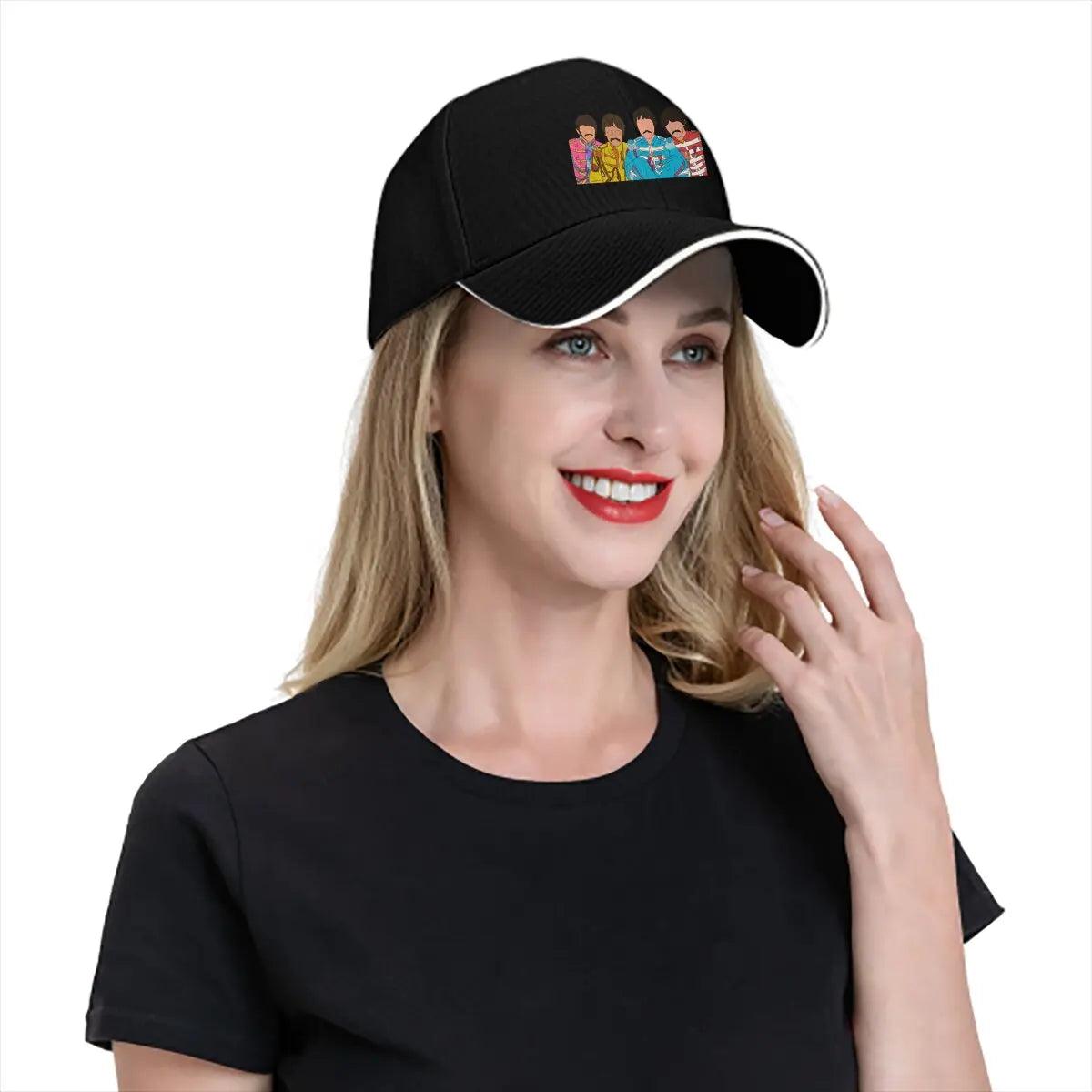 The Beatle Cartoon Summer Cap Sun Visor Music Team Hip Hop Caps Peaked Hats - Premium cap from Lizard Vigilante - Just $23.99! Shop now at Lizard Vigilante