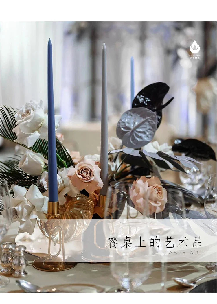 30CM Taper Candle 4 Pack - Home Interior Long Burning Dripless and Smokeless Candles Unscented - Valentines Candles for Home