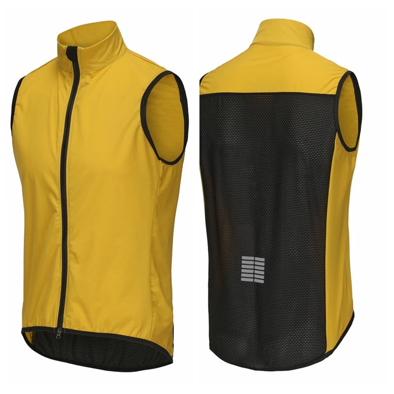 Rsantce Men Jerseys Windproof Waterproof Lightweight Cycling Sleeveless Jacket Mtb Bike Uniform Bicycle Jersey Clothing Vest - Premium  from Lizard Vigilante - Just $23.99! Shop now at Lizard Vigilante