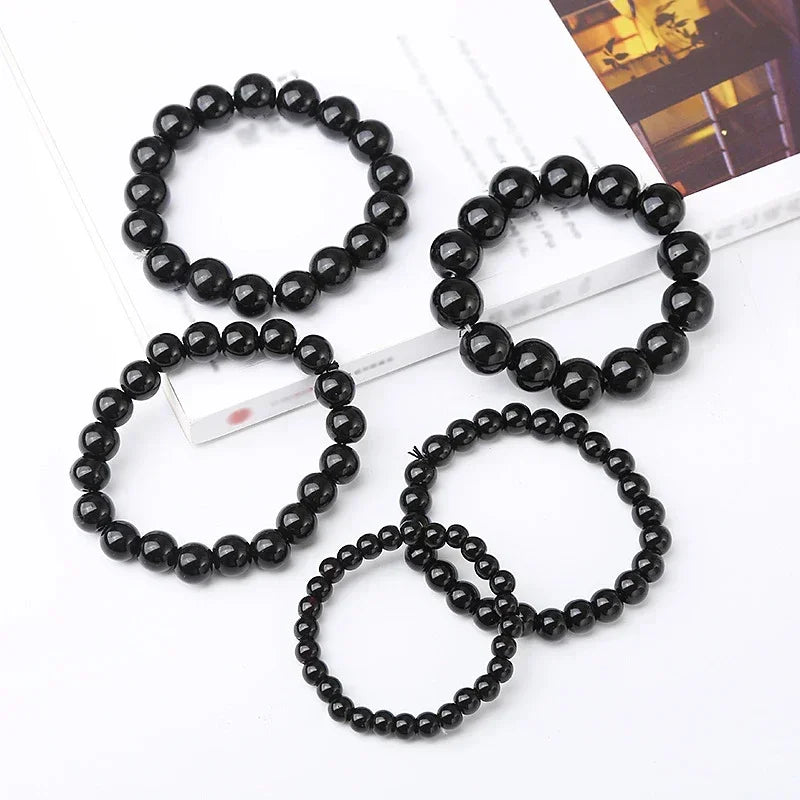 Magical Black Obsidian Natural Stone Bracelet - Promote Blood Circulation & Anti-Anxiety - Premium Bracelet from Lizard Vigilante - Just $18.88! Shop now at Lizard Vigilante