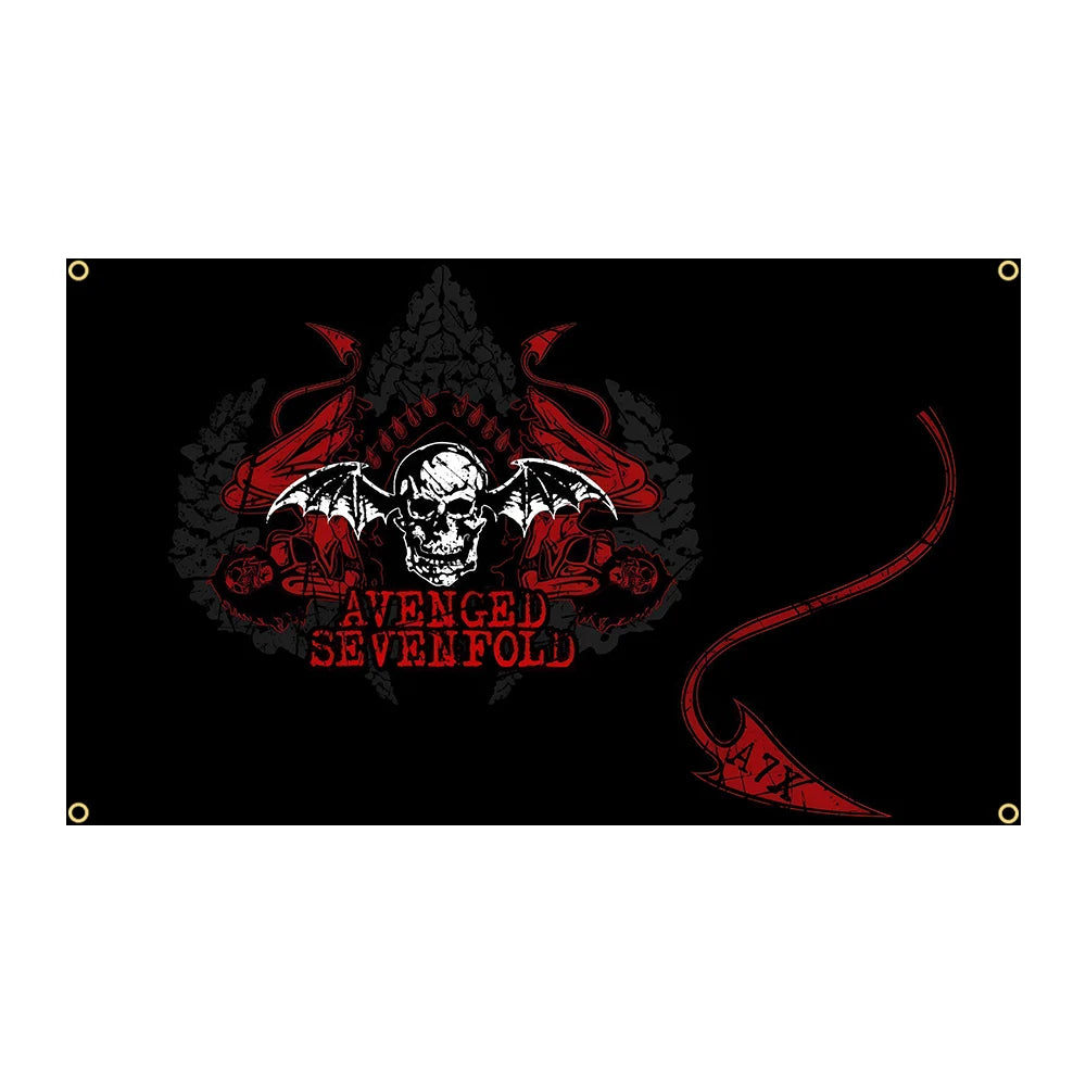 Avenged Sevenfold Heavy Rock Band Flag - 3x5FT Polyester Printed Banner for Decoration - Premium flag from Lizard Vigilante - Just $15.99! Shop now at Lizard Vigilante