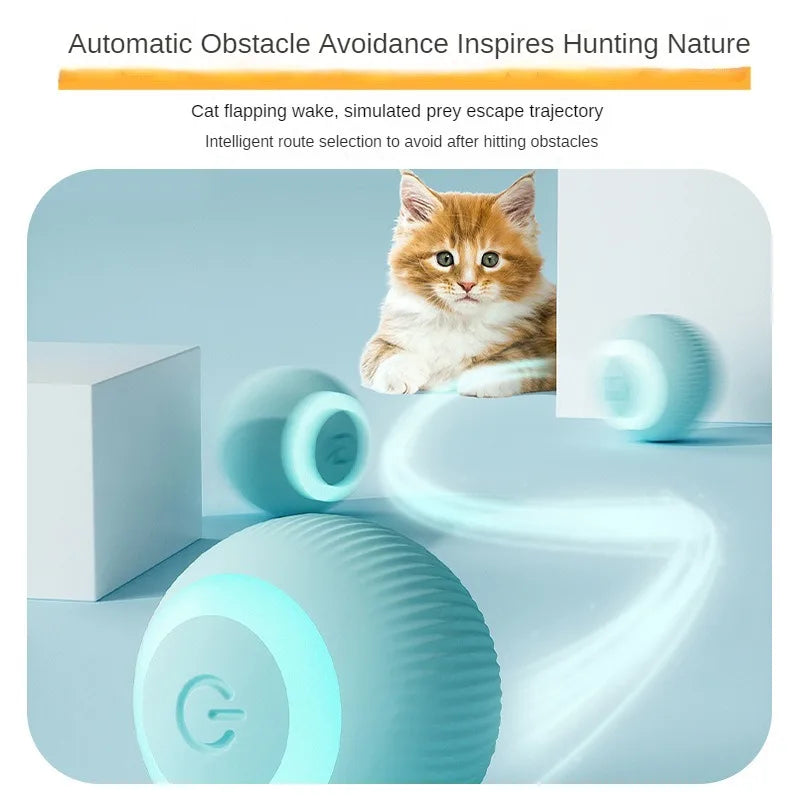 Gravity Smart Electric Rolling Ball – Interactive Rechargeable Cat Toy for Engaging Play - Premium cat toy from Lizard Vigilante - Just $19.88! Shop now at Lizard Vigilante