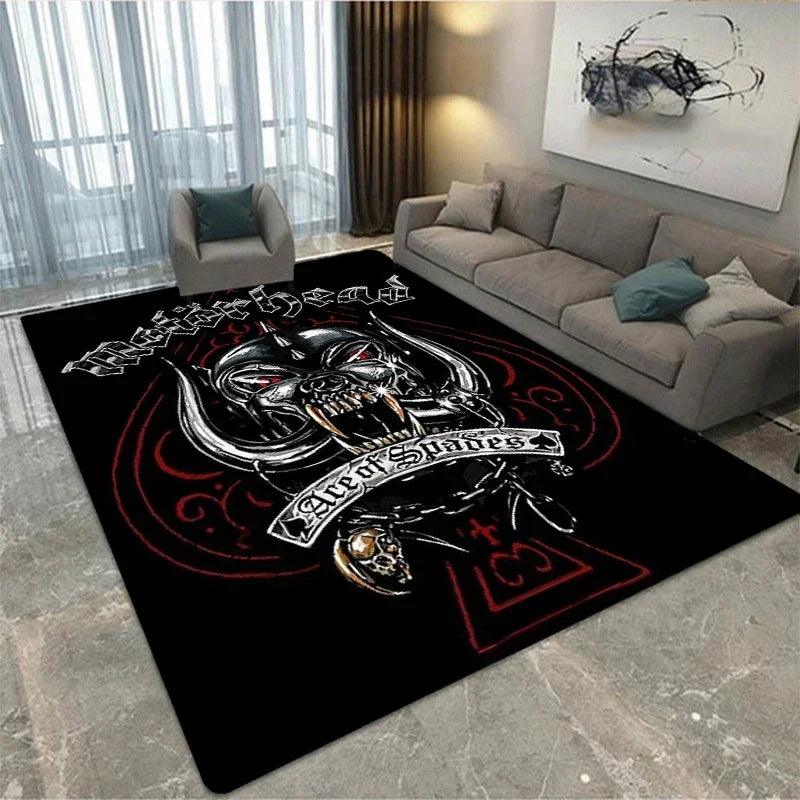 Motörhead Band Printed Carpet Living Room Bedroom Fashionable and Beautiful Anti Slip Carpet Photography Props Birthday Gift - Premium rug from Lizard Vigilante - Just $13.99! Shop now at Lizard Vigilante