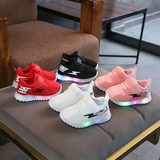 Children's LED Sneakers – Glowing Casual Shoes for Boys and Girls - Premium Sneakers from Lizard Vigilante - Just $24.88! Shop now at Lizard Vigilante