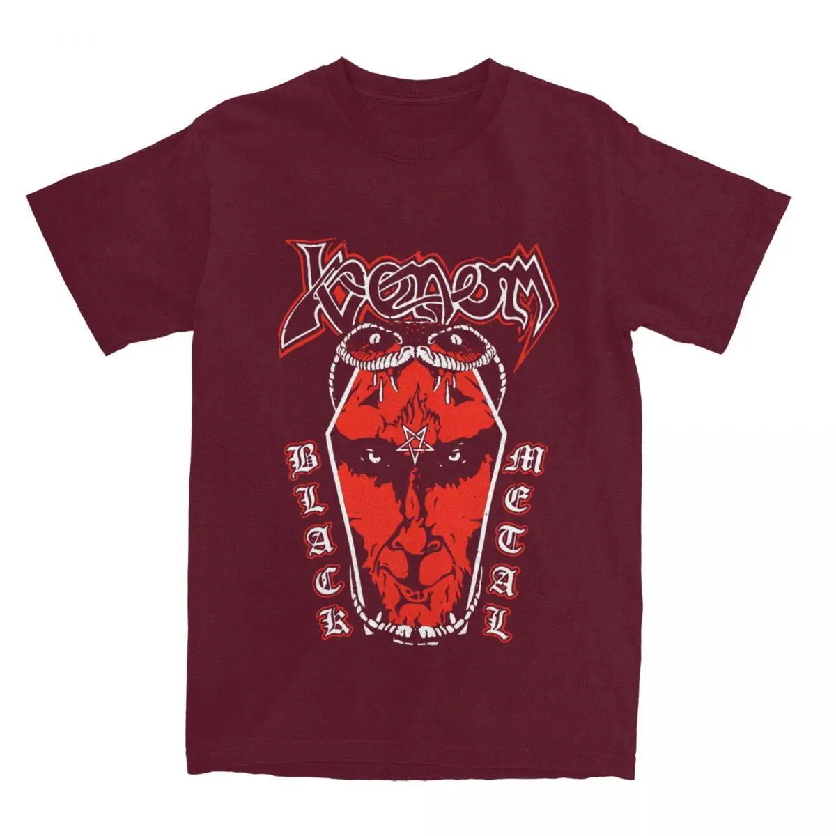 Venom Band Metal Black T-Shirt Men Women Awesome Pure Cotton Tees Crewneck Short Sleeve T Shirt 6XL Clothes - Premium T-Shirt from Lizard Vigilante - Just $23.99! Shop now at Lizard Vigilante