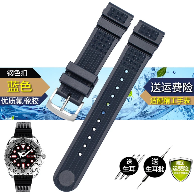 Seiko SRP601J1 Dive Ready Strap – Waterproof Silicone Sport Watchband for Underwater Adventures, 20mm & 22mm - Premium watch strap from Lizard Vigilante - Just $23.88! Shop now at Lizard Vigilante