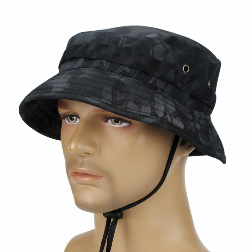 Camouflage Boonie Hat - Packable Outdoor Bucket Hat for Hiking & Fishing - Premium bucket hat from Lizard Vigilante - Just $18.88! Shop now at Lizard Vigilante