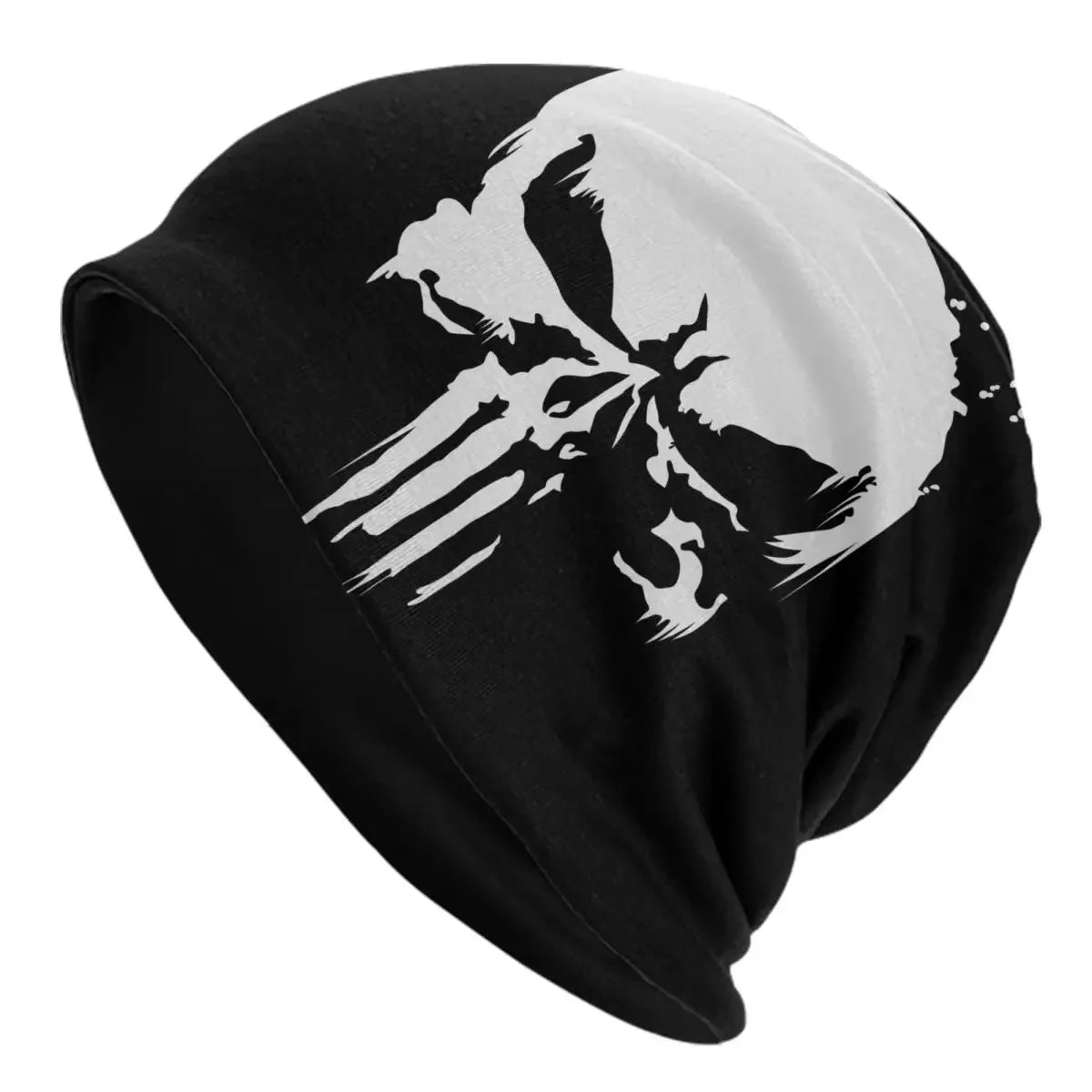 Punisher Skull Beanie – Heavy Metal Skeleton Cap for Men and Women, Ultimate Winter Knit Hat for Punk and Rock Fans - Premium beanies from Lizard Vigilante - Just $19.88! Shop now at Lizard Vigilante