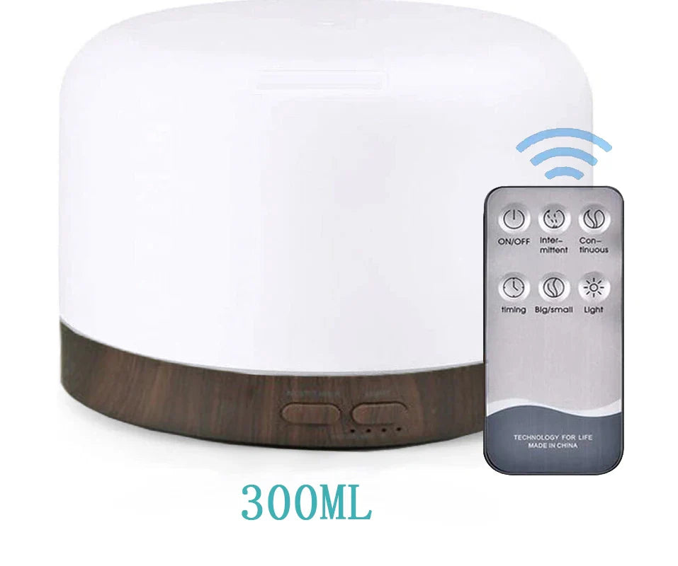 Aroma Diffuser, 300ml Aromatherapy Oil Diffuser with 7-Color Light, Timer-Adjustable Fog Mode Setting 300ML humidifier