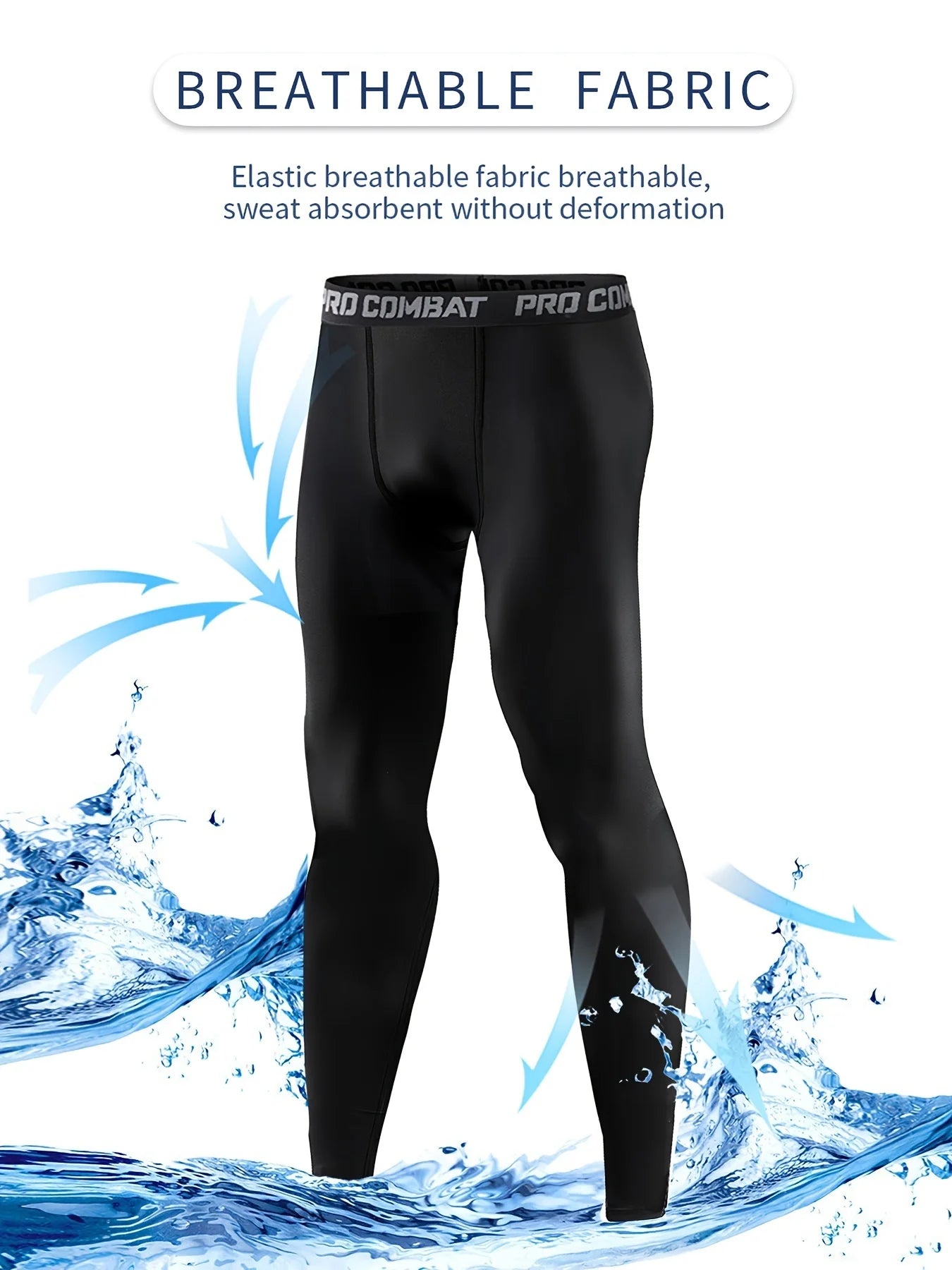 High-Performance Compression Leggings for Men Fitness Workouts Tights for Enhanced Fitness Performance and Running Comfort - Premium  from Lizard Vigilante - Just $8.99! Shop now at Lizard Vigilante