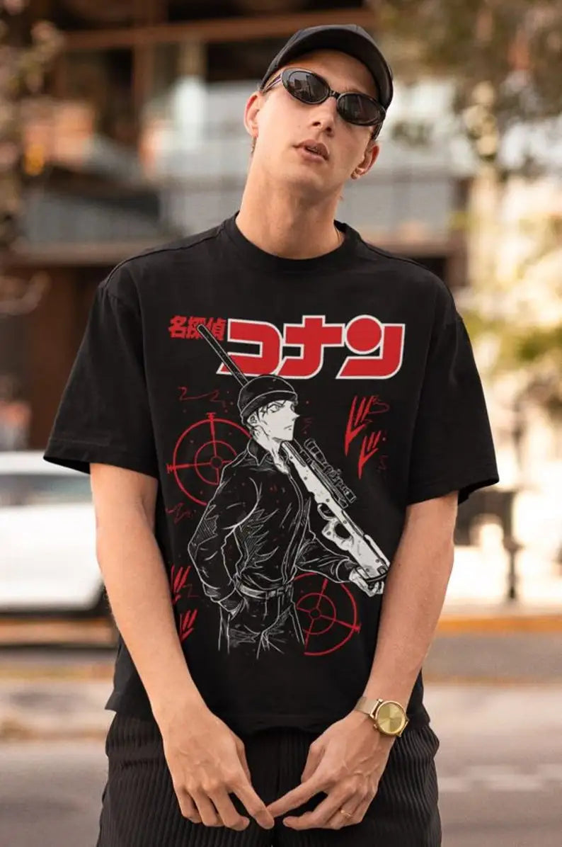 Deadly Clues & Vintage Threads – 90s Detective Conan Anime T-Shirt for Sleuths, Otakus & Time Travelers - Premium tee from dsers - Just $30.99! Shop now at Lizard Vigilante
