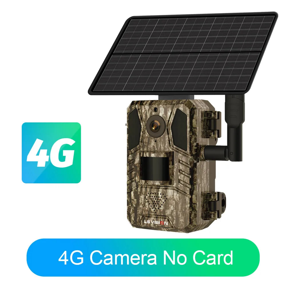 LS VISION 4G Solar Security Cameras Wireless Outdoor  2K HD Video Surveillance Wildlife c IR Night Vision Human/Animal Detection - Premium wildlife camera from Lizard Vigilante - Just $140.99! Shop now at Lizard Vigilante