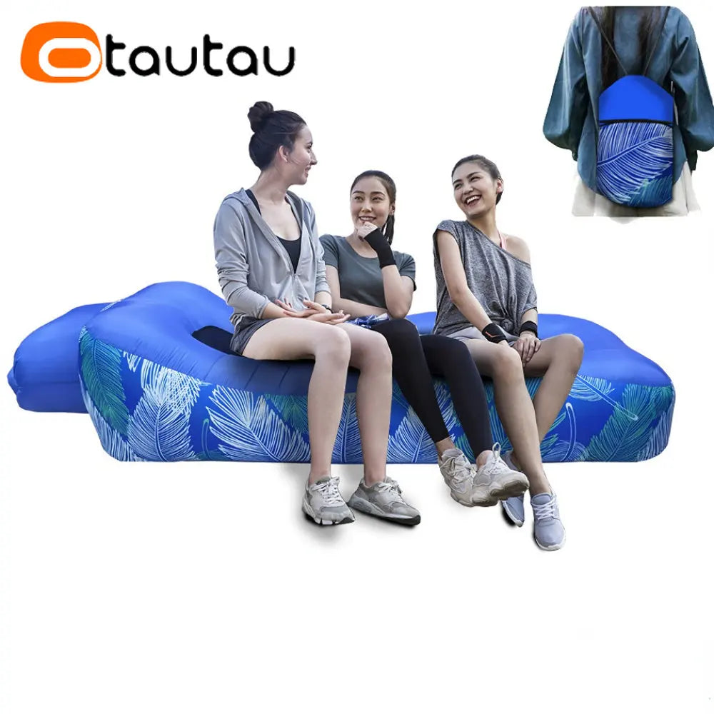 Inflatable Sofa Bed Swimming Pool Floating Raft Sac Beach Garden Outdoor Portable Folding Camping Chaise Lounge Recliner Pouf - Premium  from Lizard Vigilante - Just $63.99! Shop now at Lizard Vigilante