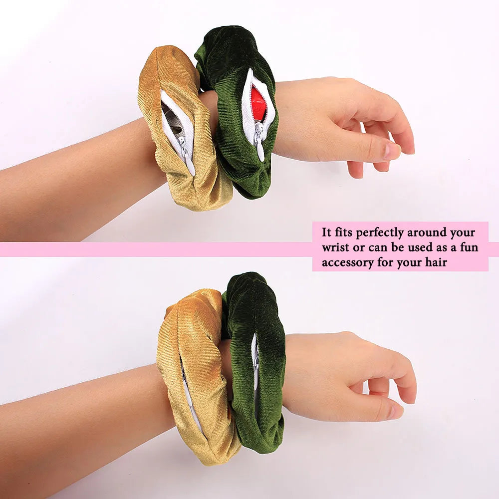 ELESABOX Hair Scrunchie with Hidden Zip Pocket: The Ultimate Diversion Safe for Valuables on the Go