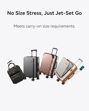 LUGGEX Carry On Luggage 22x14x9 Airline Approved with Spinner Wheels - 100% PC Hard Shell Expandable Luggage - Effortless Travel - Premium  from Lizard Vigilante - Just $86.99! Shop now at Lizard Vigilante