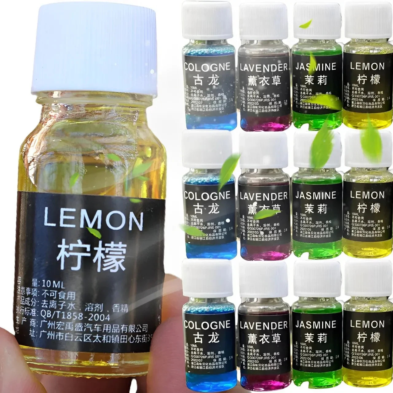 10ml Car Perfume Refill Air Freshener Natural Plant Essential Oil Aroma Diffuser Fragrance Humidifier Essential Oil Freshener