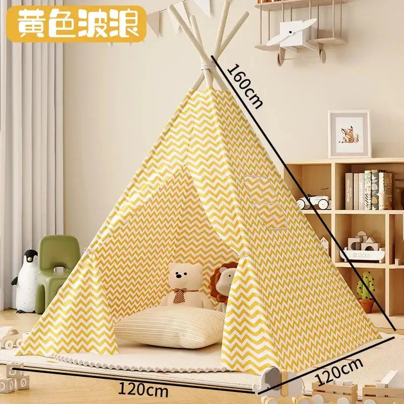 Tent for Kids Indoor Household Children Play House Wigwams Portable Folding Tipi Teepee Girl and Boy Castle Play Room Tents