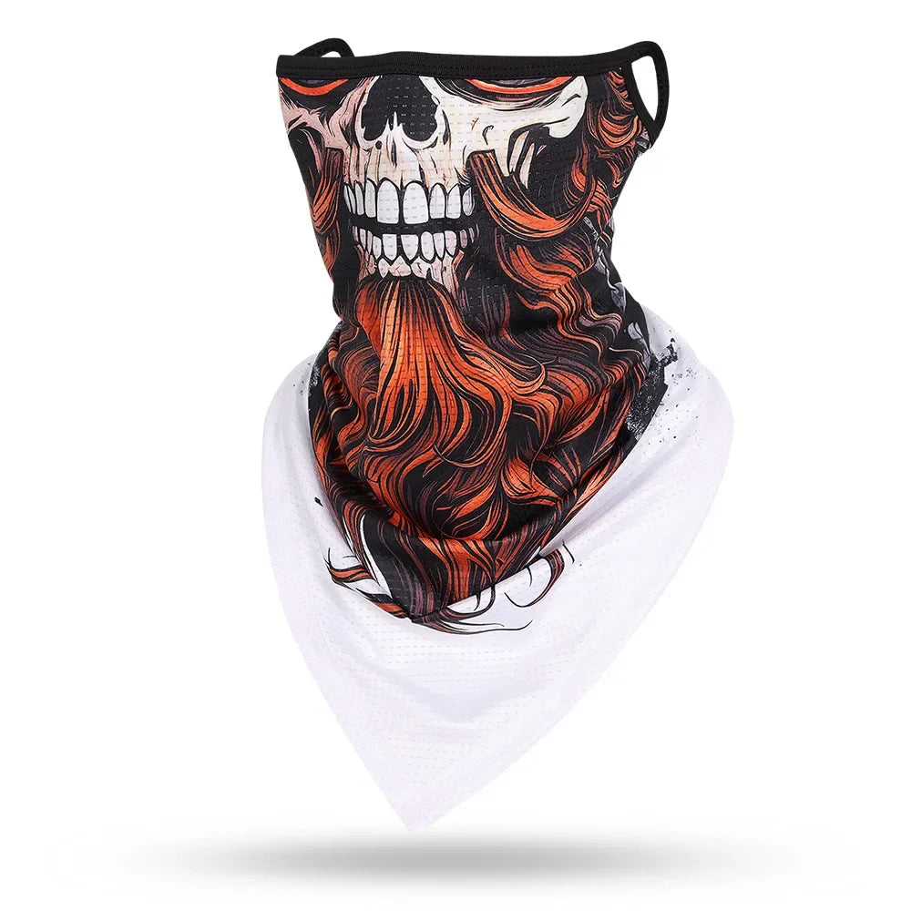 Beard Skull Face Balaclava - Versatile Protective Mask for Men and Women - Premium face mask from Lizard Vigilante - Just $17.99! Shop now at Lizard Vigilante