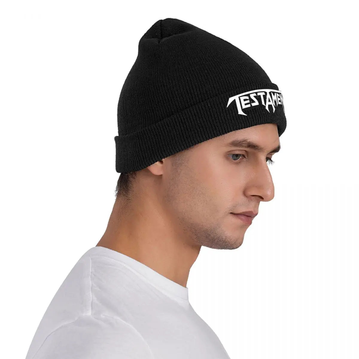 Testament Band Beanie Hat - Heavy Metal Skull Knitting Hat, Winter Warm Beanie for Men and Women - Premium  from Lizard Vigilante - Just $19.88! Shop now at Lizard Vigilante