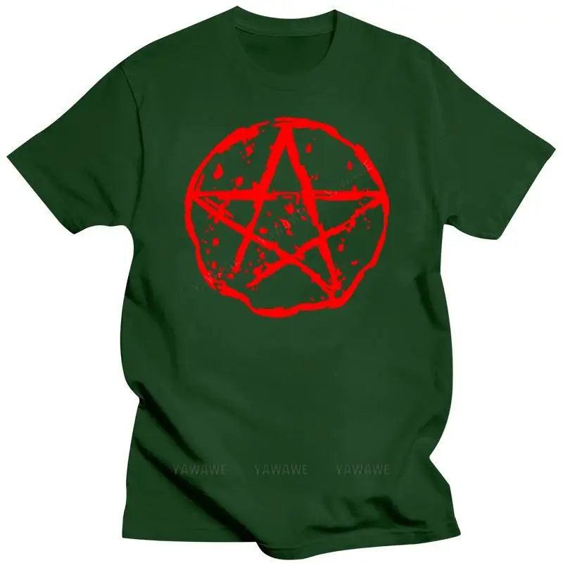 Pentagram T-Shirt Screenprinted S-2Xl Rock Goth Punk Metal Gothic Emo Mens Women Oversized Tops New Unisex Funny For Grandma pa Satanic Tee Shirt - Premium t-shirt from Lizard Vigilante - Just $22.99! Shop now at Lizard Vigilante