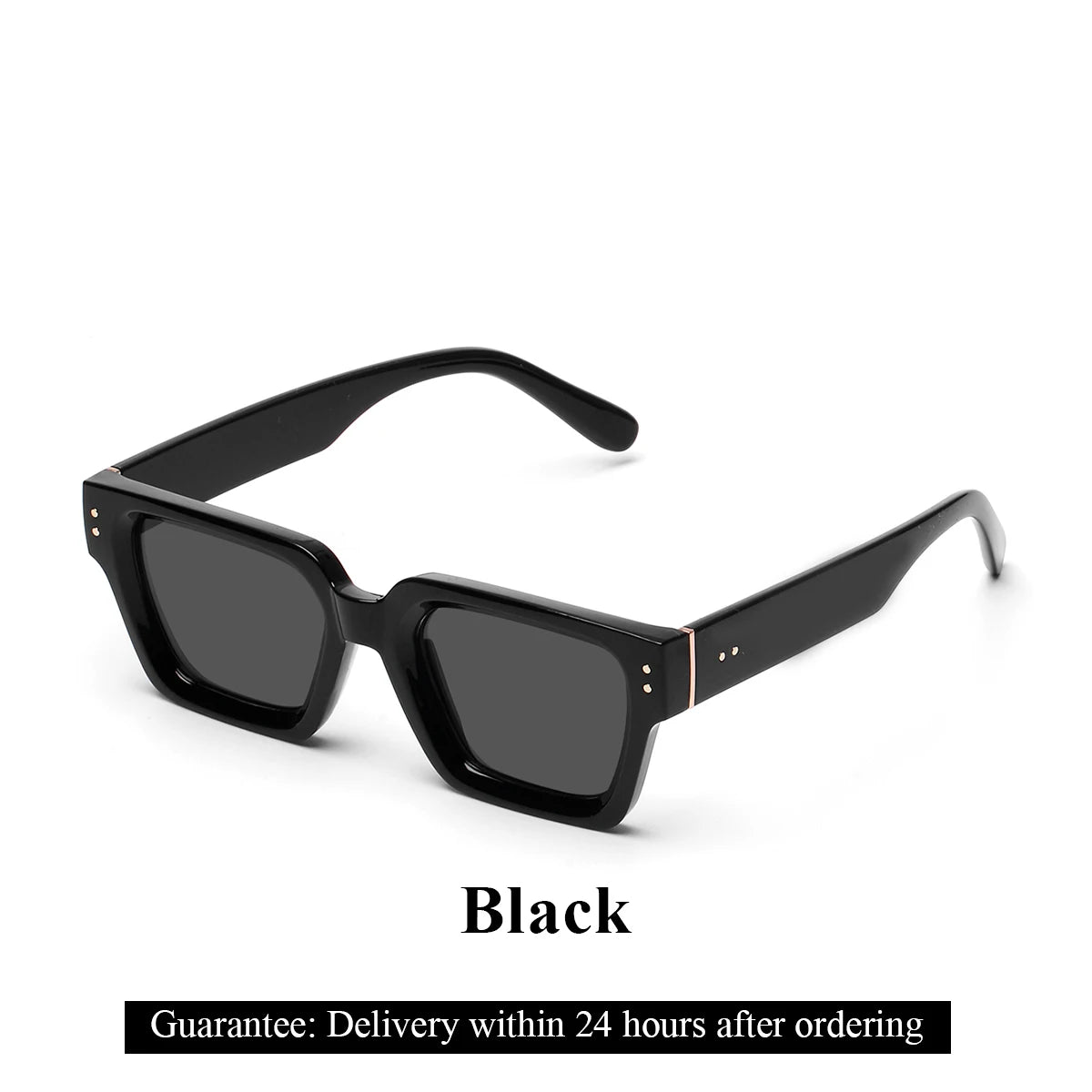 Ruiao Retro Black Millionaire Shades | Bold Designer Sunglasses for Men & Women - Premium shades from Lizard Vigilante - Just $23.88! Shop now at Lizard Vigilante