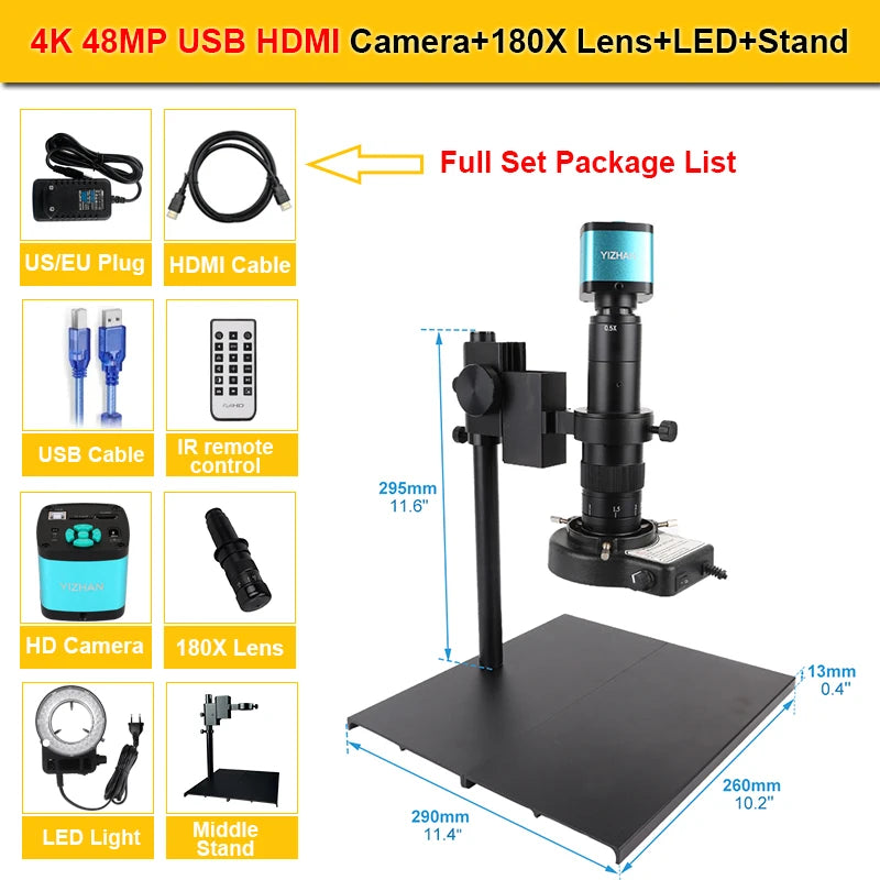 4K 48MP USB HDMI Digital Microscope - Your Pocket-Sized Lab - Premium microscope from Lizard Vigilante - Just $207.99! Shop now at Lizard Vigilante