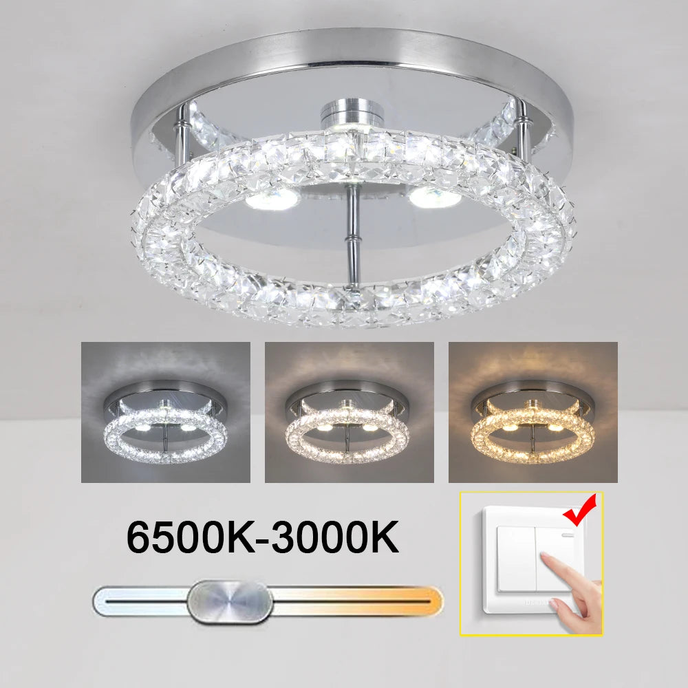 Modern Crystal Chandelier Ceiling Lamp - Luxury LED Pendant Light with Remote Control, Dimmable Luminaire for Living & Dining Rooms - Premium Chandelier from Lizard Vigilante - Just $69.99! Shop now at Lizard Vigilante