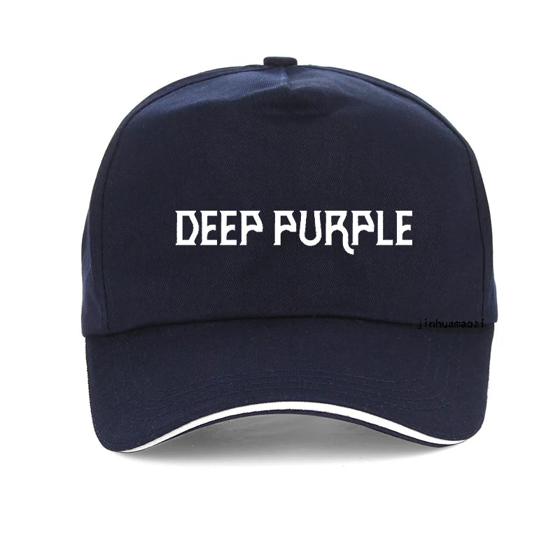 Smoke on the Water: Deep Purple Baseball Cap - Premium baseball cap from Lizard Vigilante - Just $23.88! Shop now at Lizard Vigilante