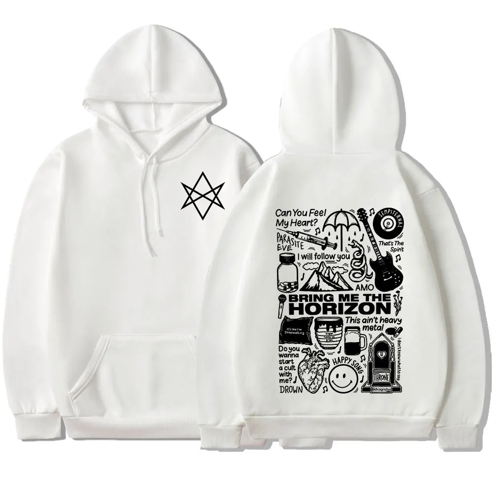 Bring Me The Horizon BMTH Heavy Metal Rock Hoodies – Vintage Streetwear Sweatshirts for Men and Women - Premium hoodies from Lizard Vigilante - Just $42.88! Shop now at Lizard Vigilante