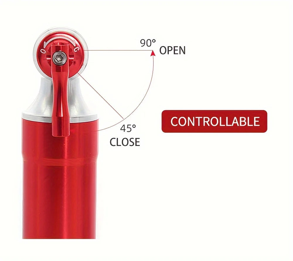 ThinkRider ThunderShot CO₂ Mini Pump — Aluminum Presta/Schrader Bike Tire Inflator For Road, MTB & Gravel