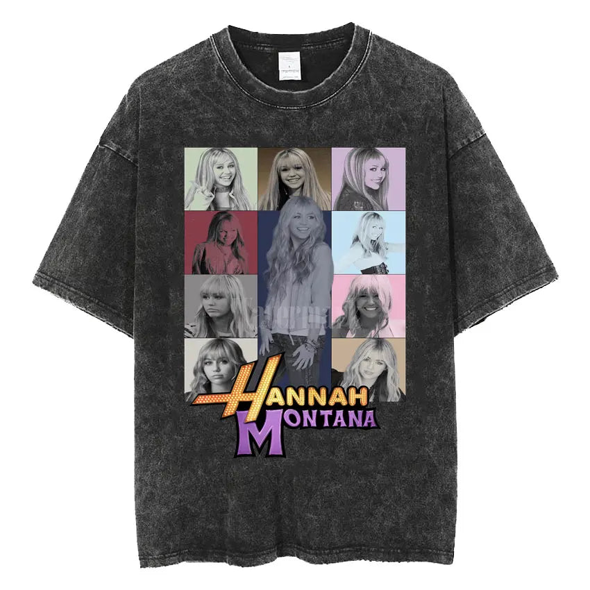 Miley & Montana Mashup: Vintage Washed Aesthetic Hip Hop T-Shirt for Men, Women & Couples – The Ultimate 4-Season Style Revolution - Premium tee from Lizard Vigilante - Just $26.66! Shop now at Lizard Vigilante