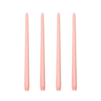 30CM Taper Candle 4 Pack - Home Interior Long Burning Dripless and Smokeless Candles Unscented - Valentines Candles for Home