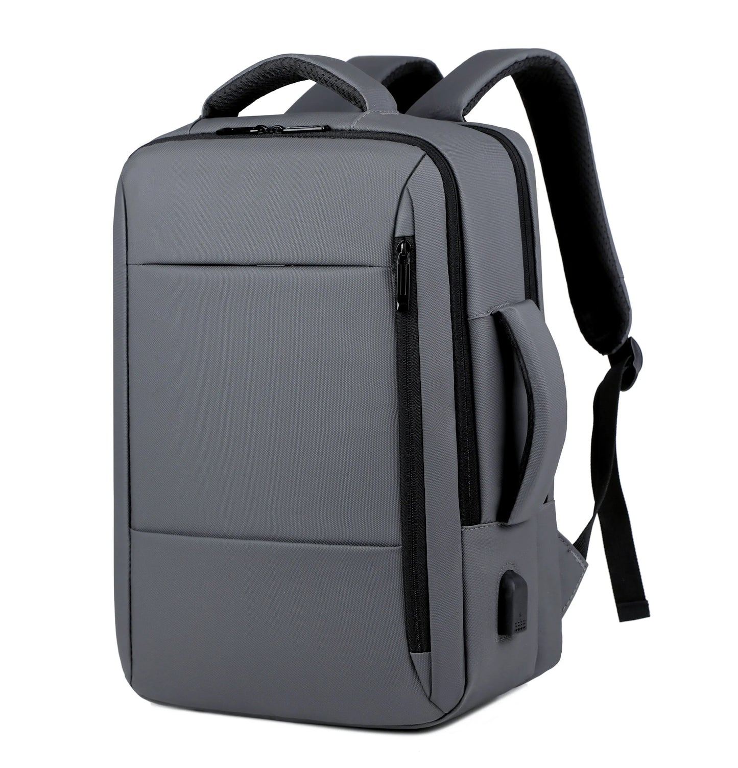 Men’s Large Capacity Waterproof Backpack with USB Charging – Business Travel Laptop Bag - Premium  from Lizard Vigilante - Just $48.99! Shop now at Lizard Vigilante