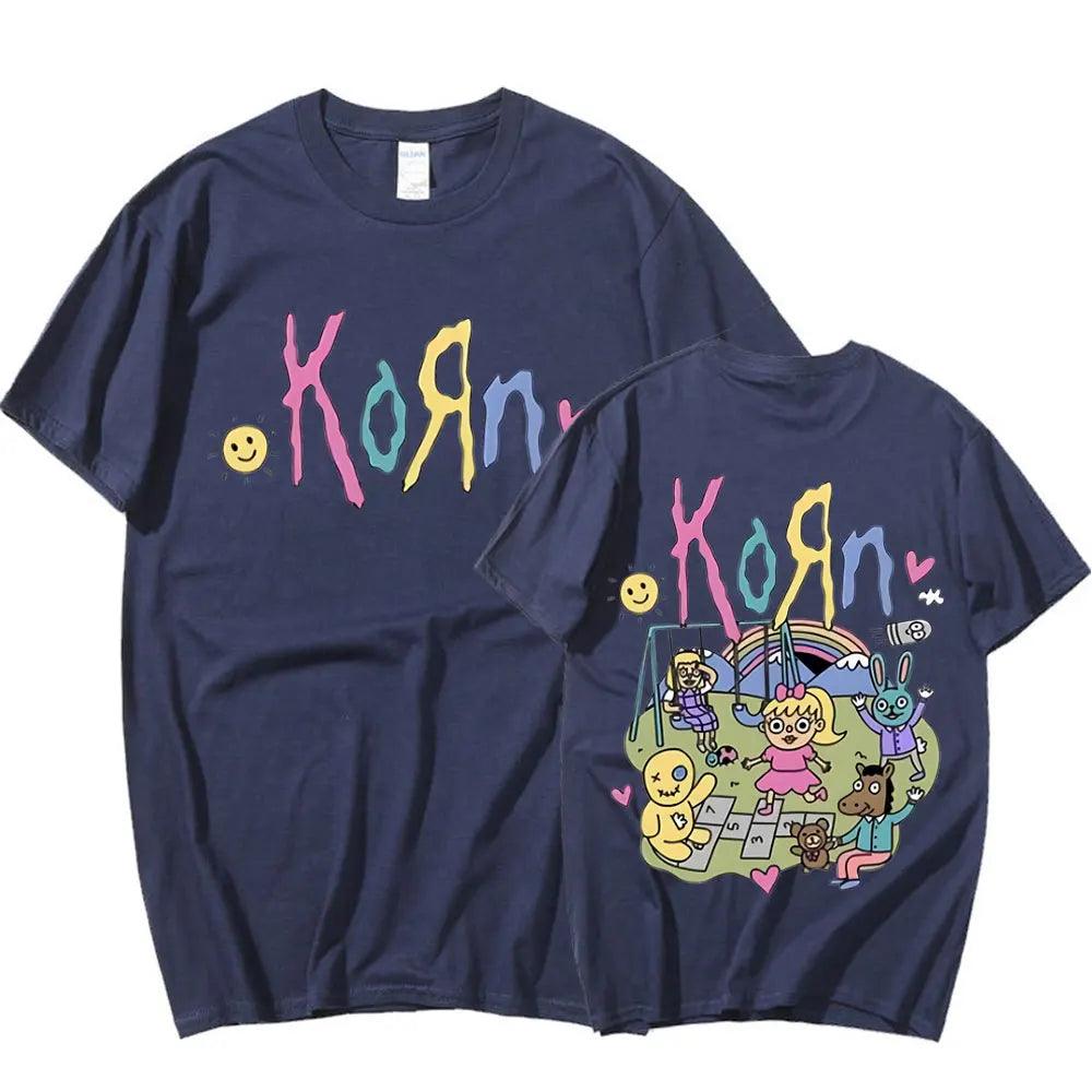 Rock Out with Korn: Oversized Tee for the Whole Crew (Unisex) - Premium  from Lizard Vigilante - Just $15.99! Shop now at Lizard Vigilante