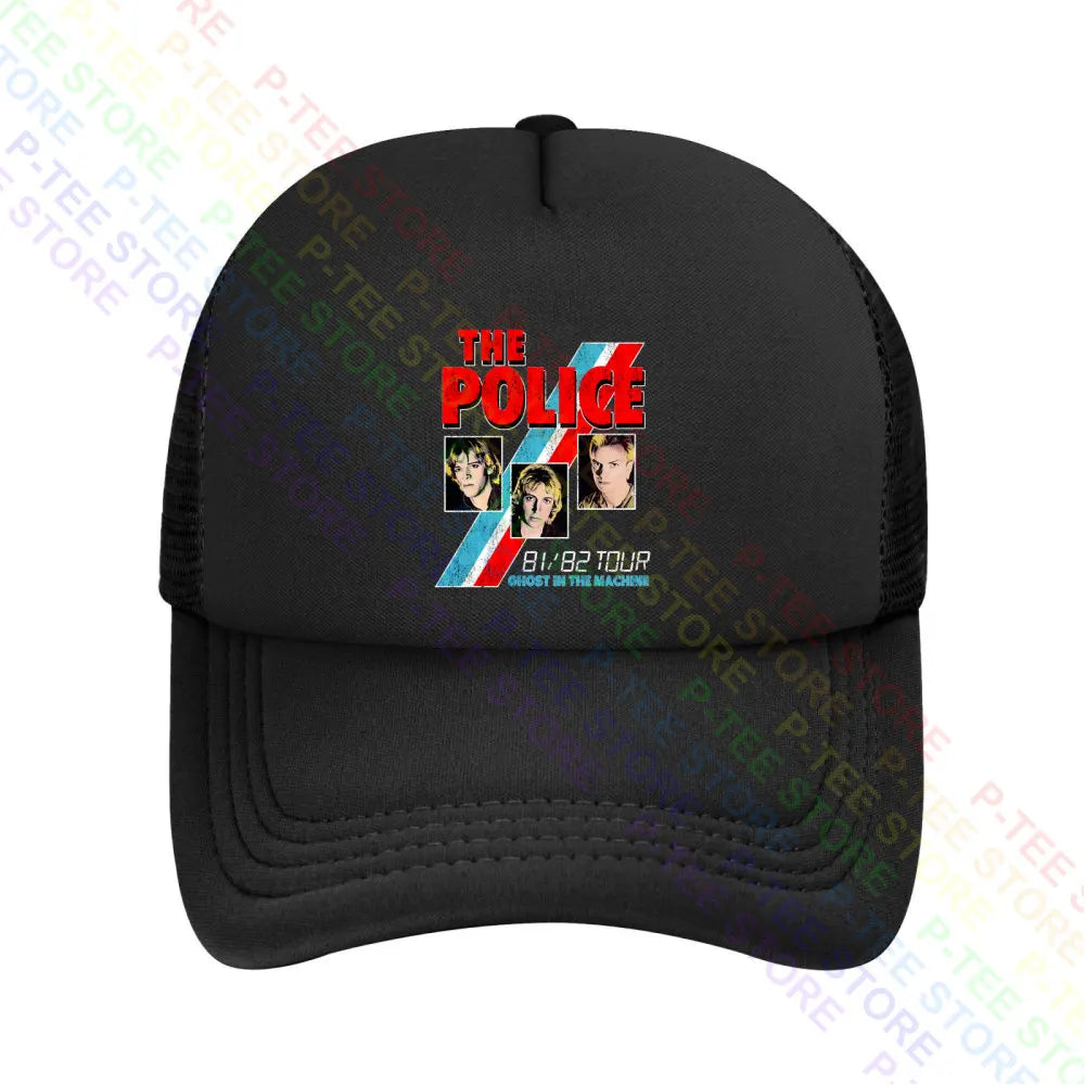 Sting & The Police Ghost In The Machine Tour '81-'82 Retro Baseball Cap | Unisex Snapback, Knitted Bucket Hat & More - Premium baseball cap from Lizard Vigilante - Just $23.88! Shop now at Lizard Vigilante