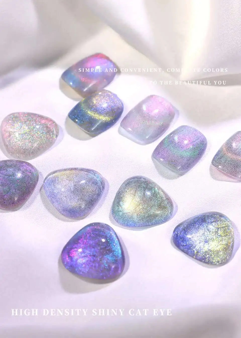 High End Glitter Cat Eye Gel Nail Polish Set Semi-Permanent Hybrid Magnet Gel UV LED Cat's Eye Nail Varnishes For Nail Art 15ml