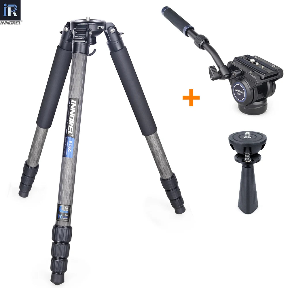 RT80C/NT324C Professional Carbon Fiber Tripod for DSLR Camera Video Camcorder Heavy Duty Birdwatching Camera Stand Bowl Tripod - Premium tripod from Lizard Vigilante - Just $318.99! Shop now at Lizard Vigilante