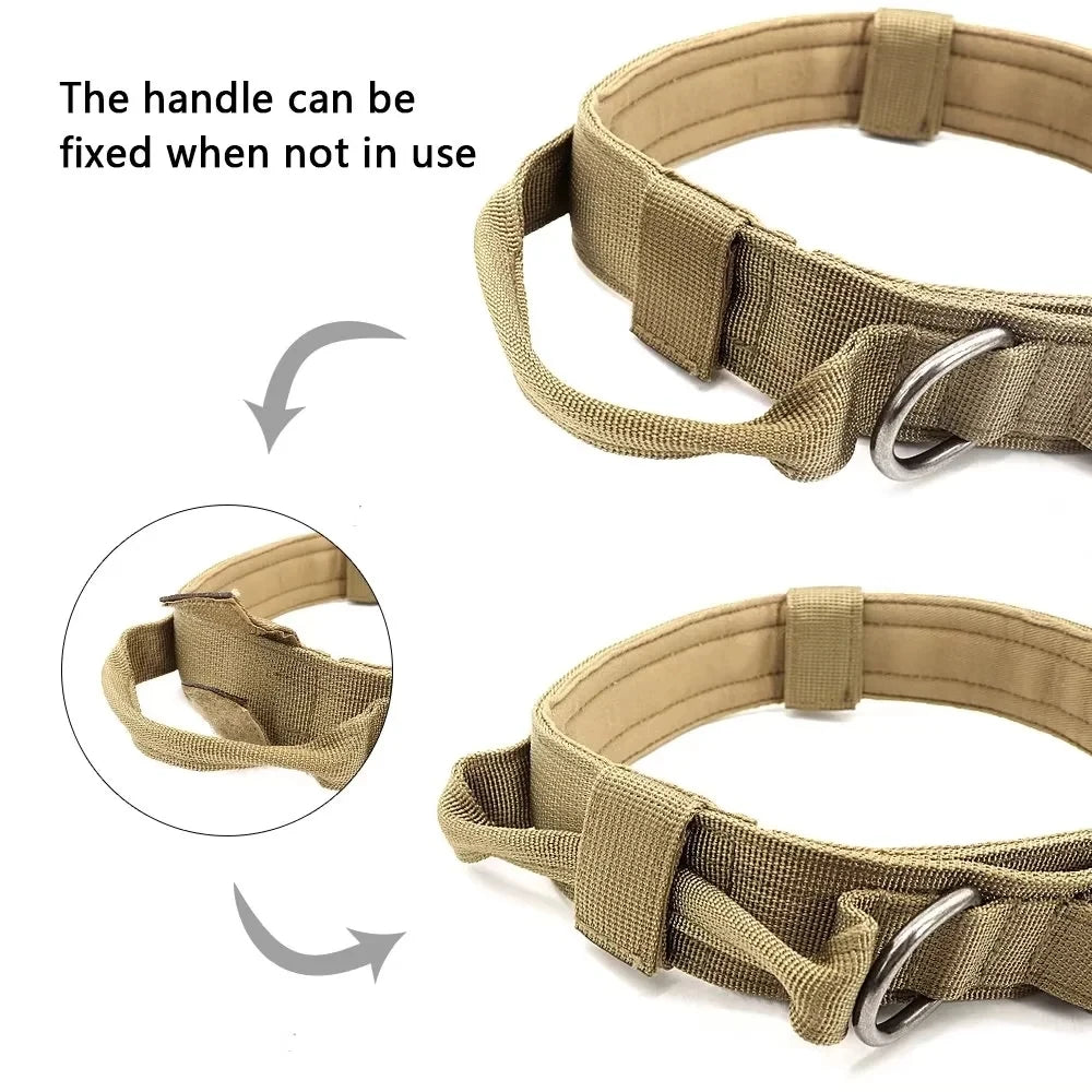 Tactical Police Dog Collar – Adjustable Durable Nylon for Medium & Large Breeds - Premium dog collar from Lizard Vigilante - Just $24.88! Shop now at Lizard Vigilante