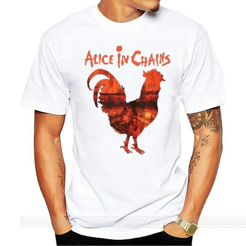 Alice in Chains Rooster Dirt Layne Staley Rock Band Logo New T-shirt Unisex - Lizard Vigilante