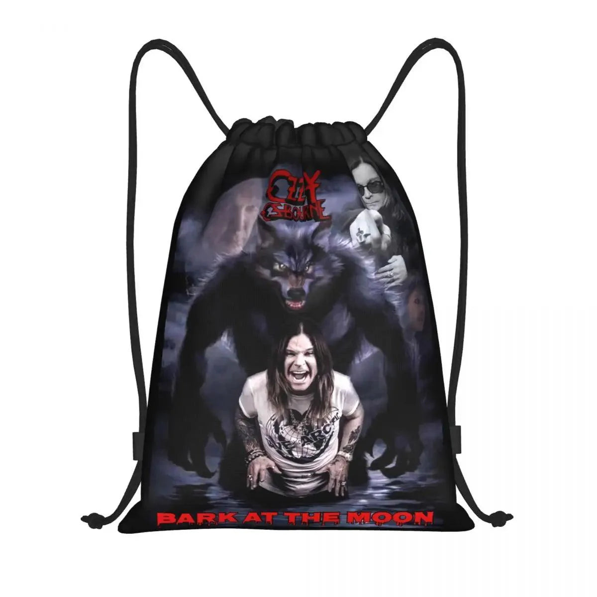 Ozzy Osbourne Drawstring Backpack | Heavy Metal Rock Bag - Premium backpack from Lizard Vigilante - Just $19.89! Shop now at Lizard Vigilante