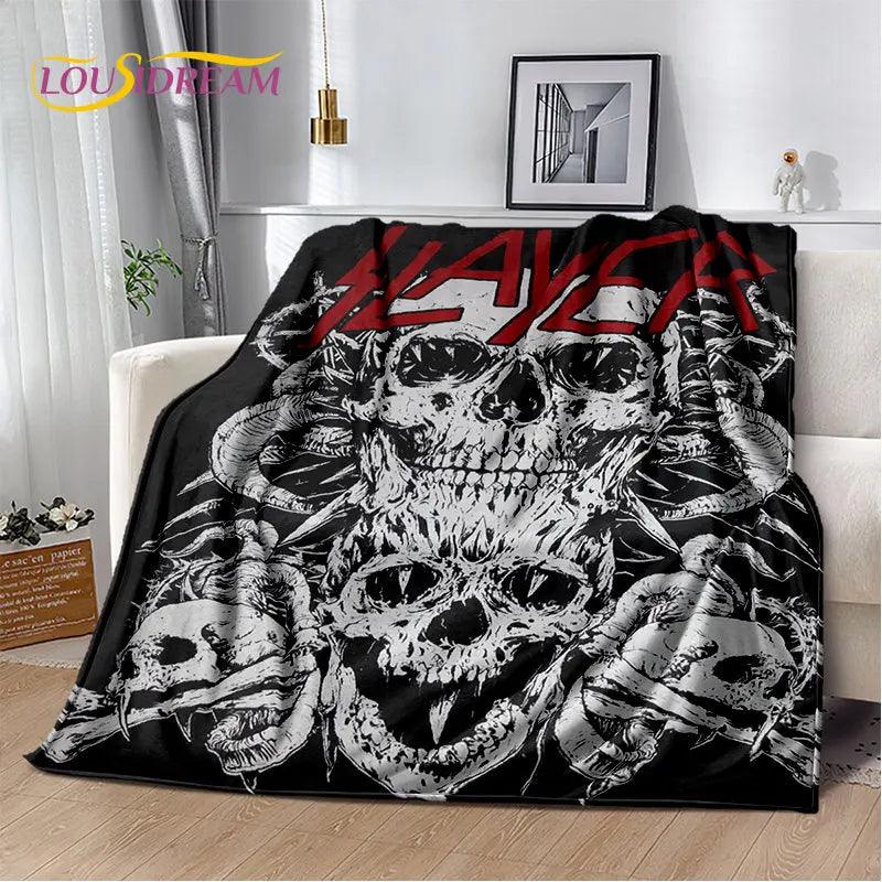 Slayer Heavy Metal Band Soft Plush Blanket,Flannel Blanket Throw Blanket for Living Room Bedroom Bed Sofa Picnic Cover Warm Kids - Lizard Vigilante