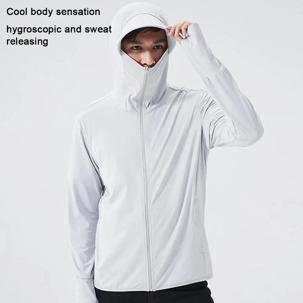 Summer UPF 50+ UV Sun Protection Skin Coats Men Ultra-Light Sportswear Hooded Outwear Men Windbreaker Casual Jackets