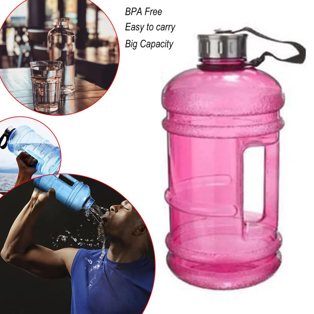 2.2L Large Capacity Water Bottle PETG Water Bottle Training Sports Drink Bottle Outdoor Gym Sports Training Fitness Drinking Cup - Premium  from Lizard Vigilante - Just $1.99! Shop now at Lizard Vigilante