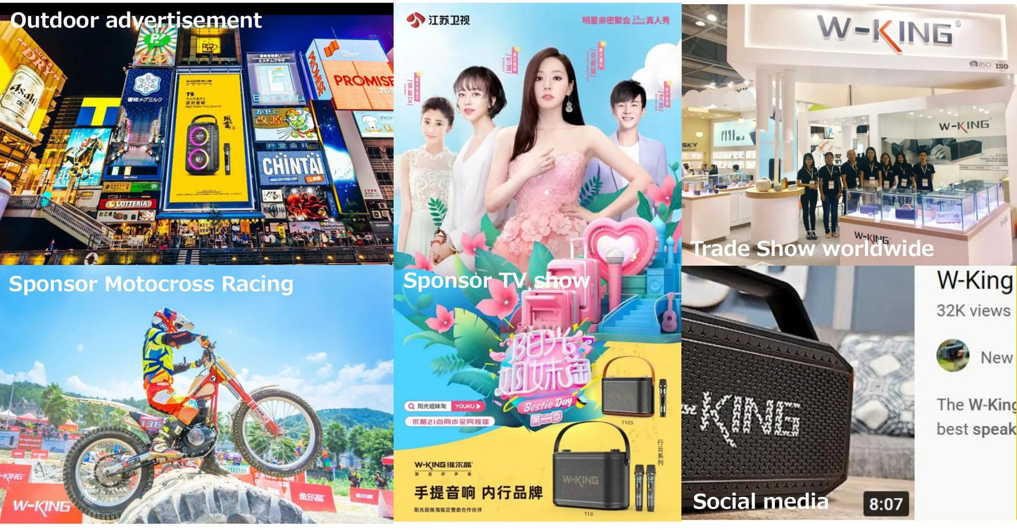 Bluetooth Speaker with LED Display Heavy Bass and 15W Power Waterproof IPX7 for Outdoor Parties