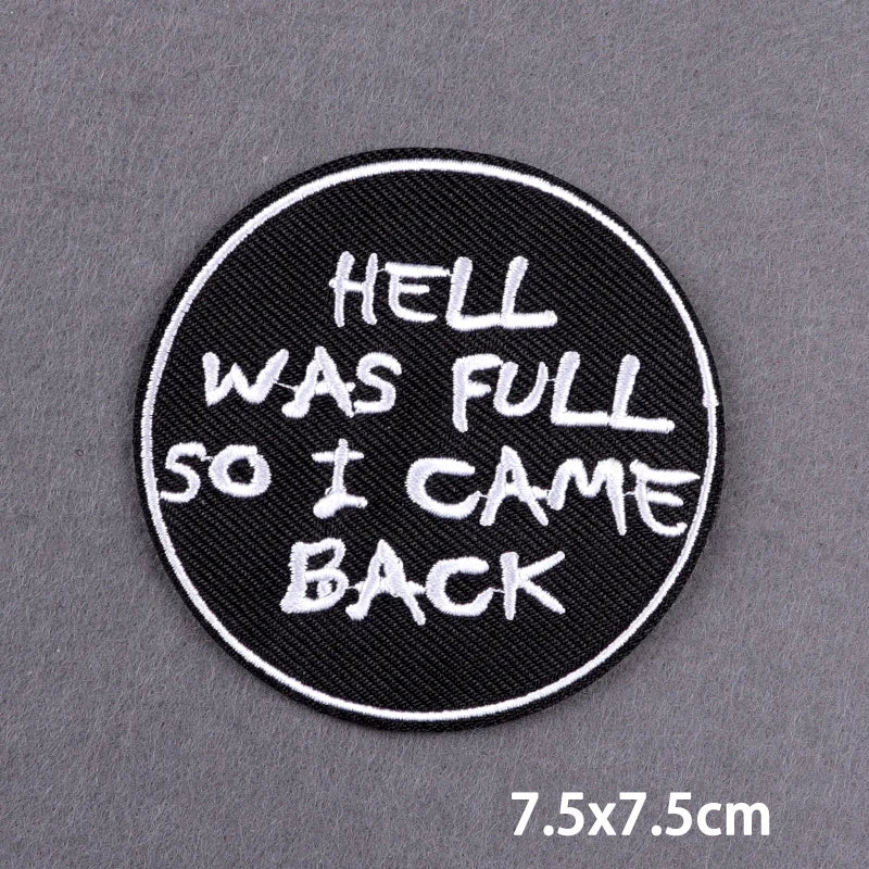 Metal Band Patches For Clothes Music Band Patch Iron On Patches On Clothes Hippie Rock Patch Punk Badge Stickers Appliques - Premium  from Lizard Vigilante - Just $2.99! Shop now at Lizard Vigilante