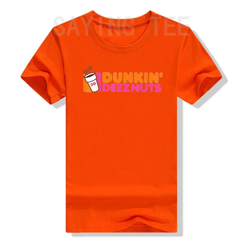 Dunkin' Deez Nuts - Dunkin Deeznuts T-Shirt Aesthetic Clothes Graphic Tee Shirts Tops - Lizard Vigilante