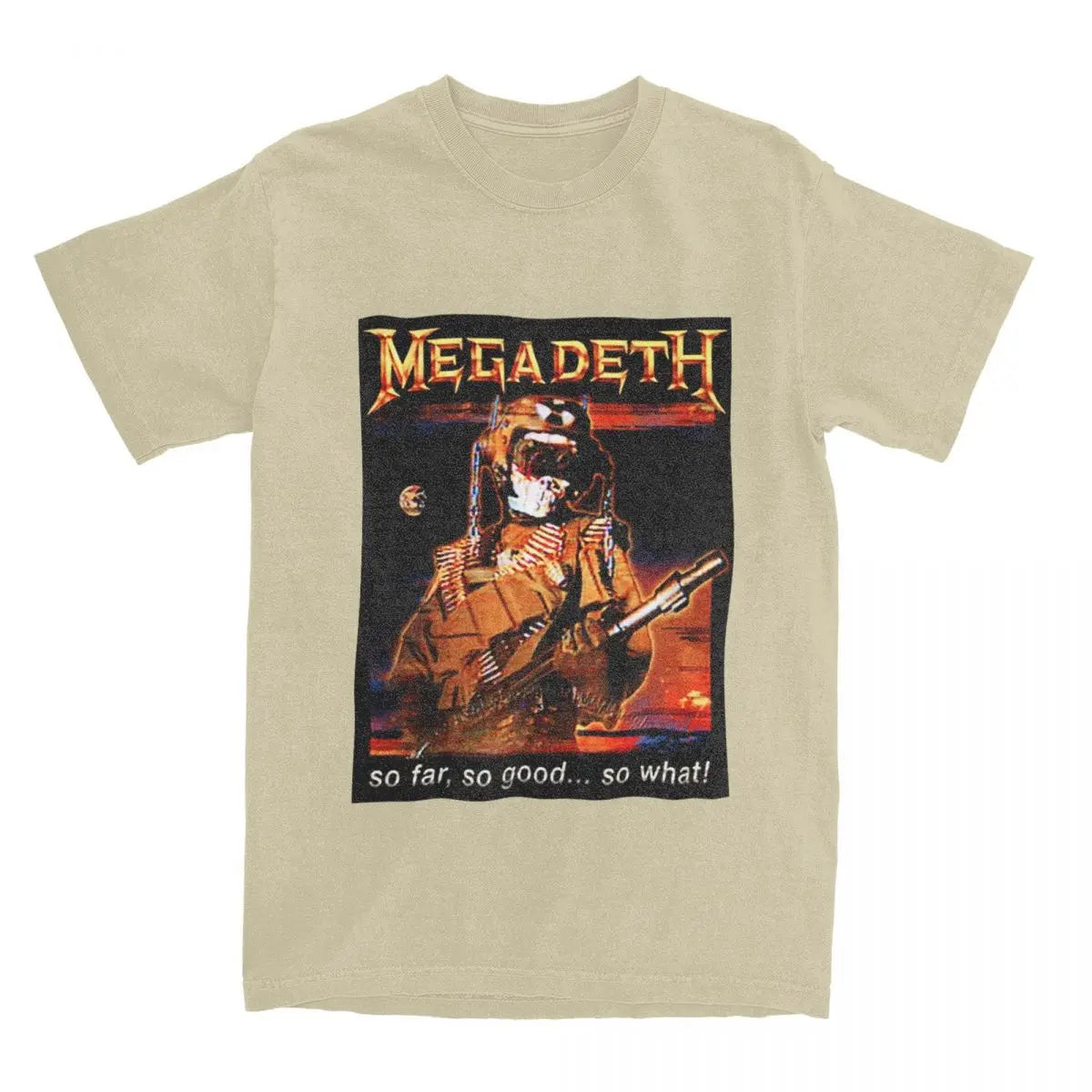 Megadeth 100% Cotton T-Shirt for Men & Women – Comfortable Novelty O-Neck Tee, Big Sizes Available - Premium t-shirt from Lizard Vigilante - Just $23.88! Shop now at Lizard Vigilante