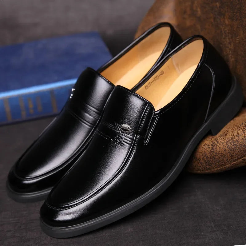 COZOK Men's Leather Slip-On Loafers - Luxury Formal Shoes for Men, Breathable Driving Moccasins, Size 38-44 - Premium shoes from Lizard Vigilante - Just $58.88! Shop now at Lizard Vigilante