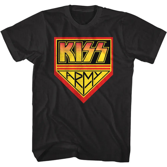 KISS Army Fan Club Logo T-Shirt – Official Hard Rock Band Merch - Premium tee from Lizard Vigilante - Just $23.88! Shop now at Lizard Vigilante